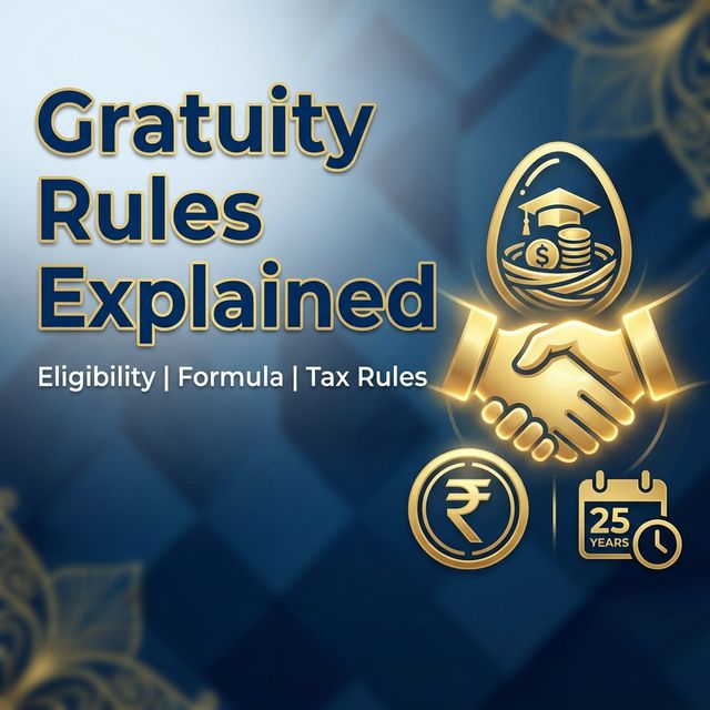 Gratuity Rules for Government Employees: Eligibility, Formula & Calculation Explained